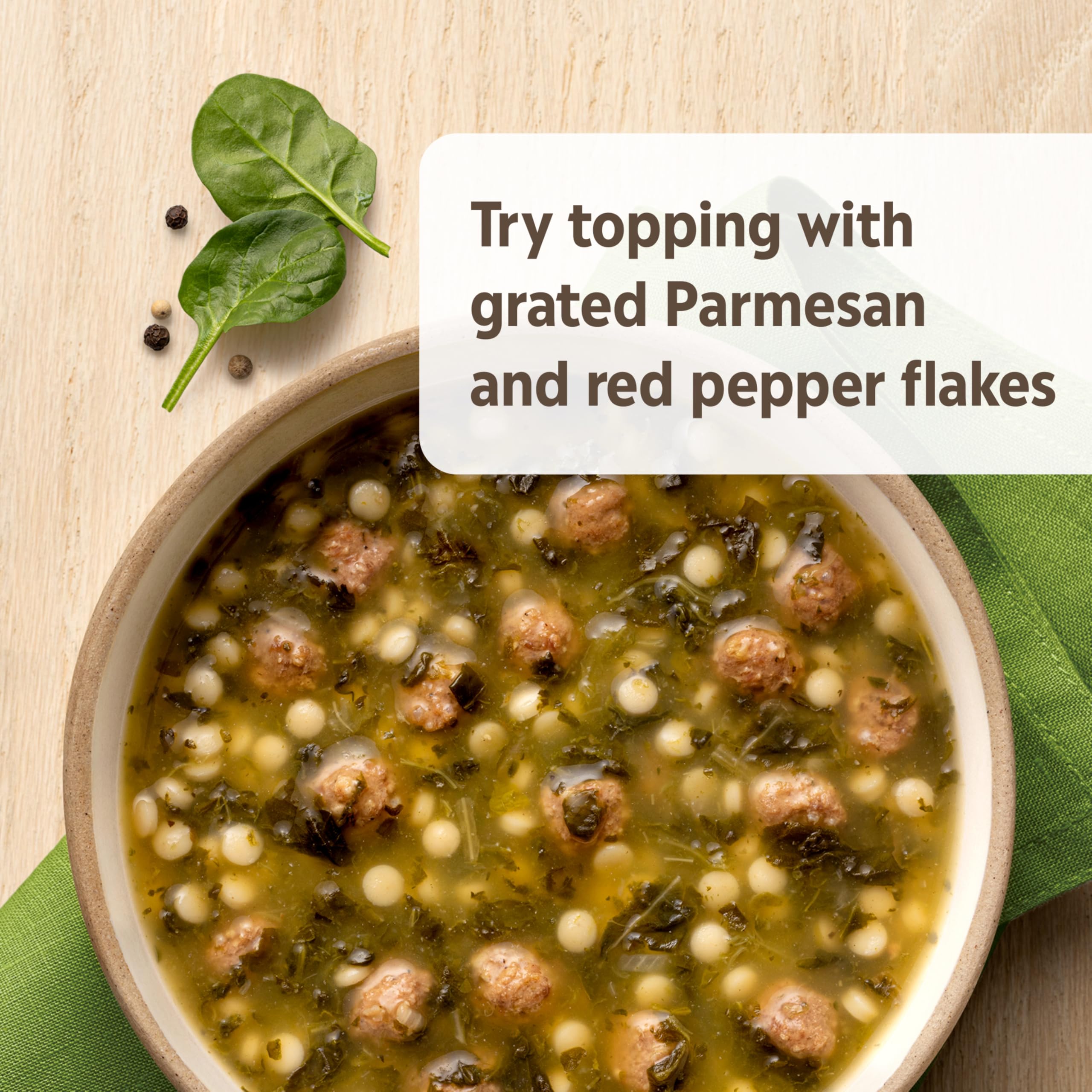 Campbell's Homestyle served in bowl with bread benefit: comforting, ready-to-eat meal