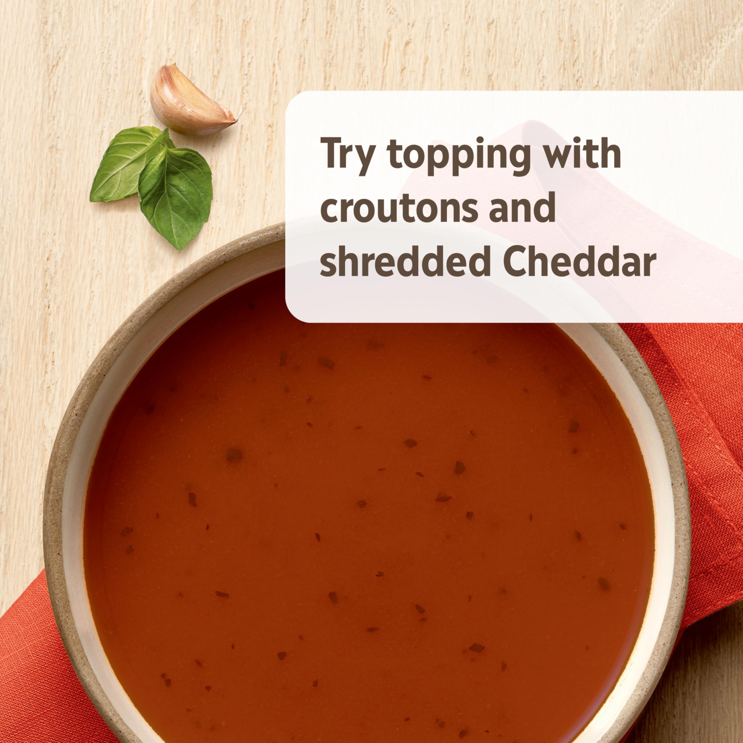 Campbell's Homestyle label detail showing ingredients and brand trust
