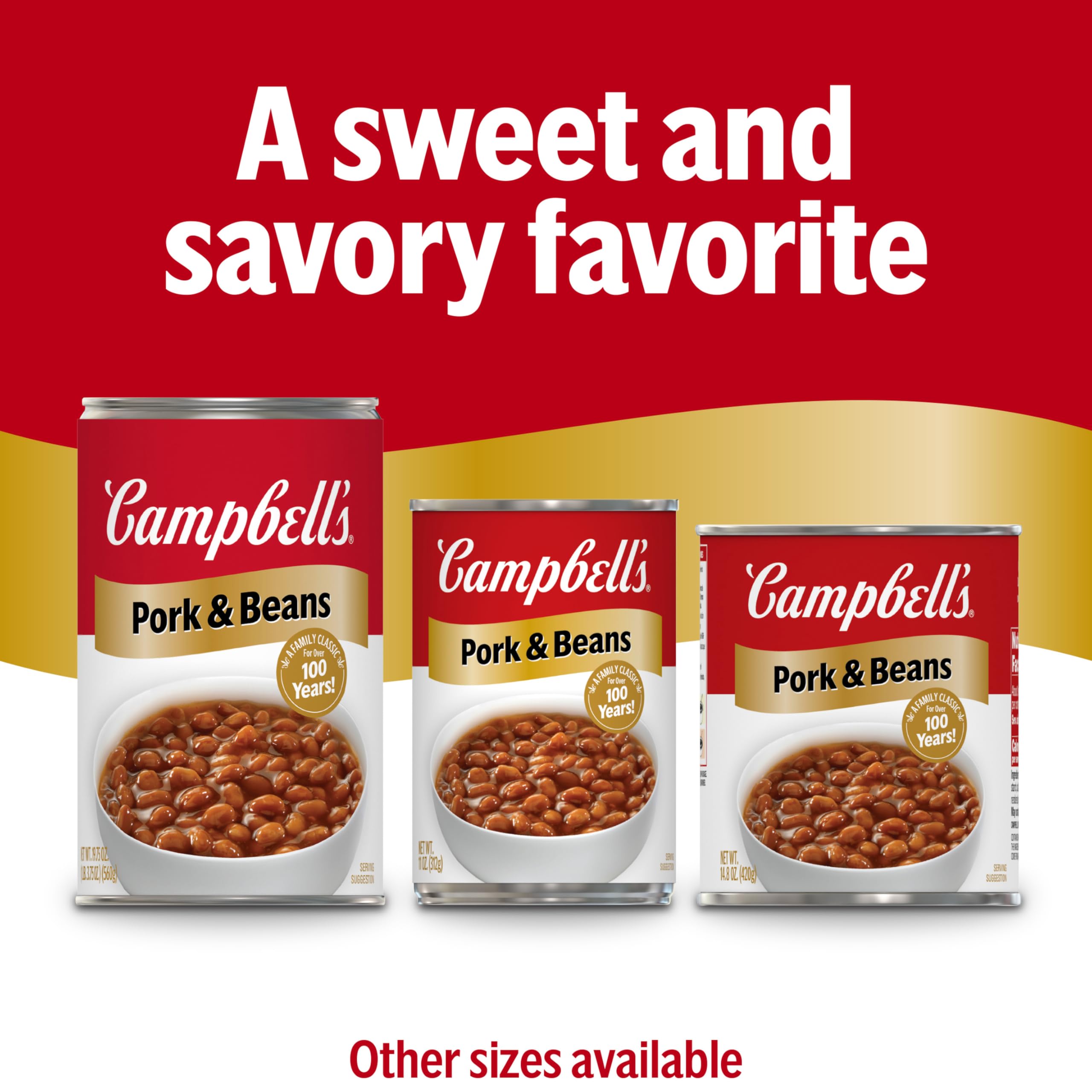 Campbell's Pork and Beans served in a bowl for an easy side dish