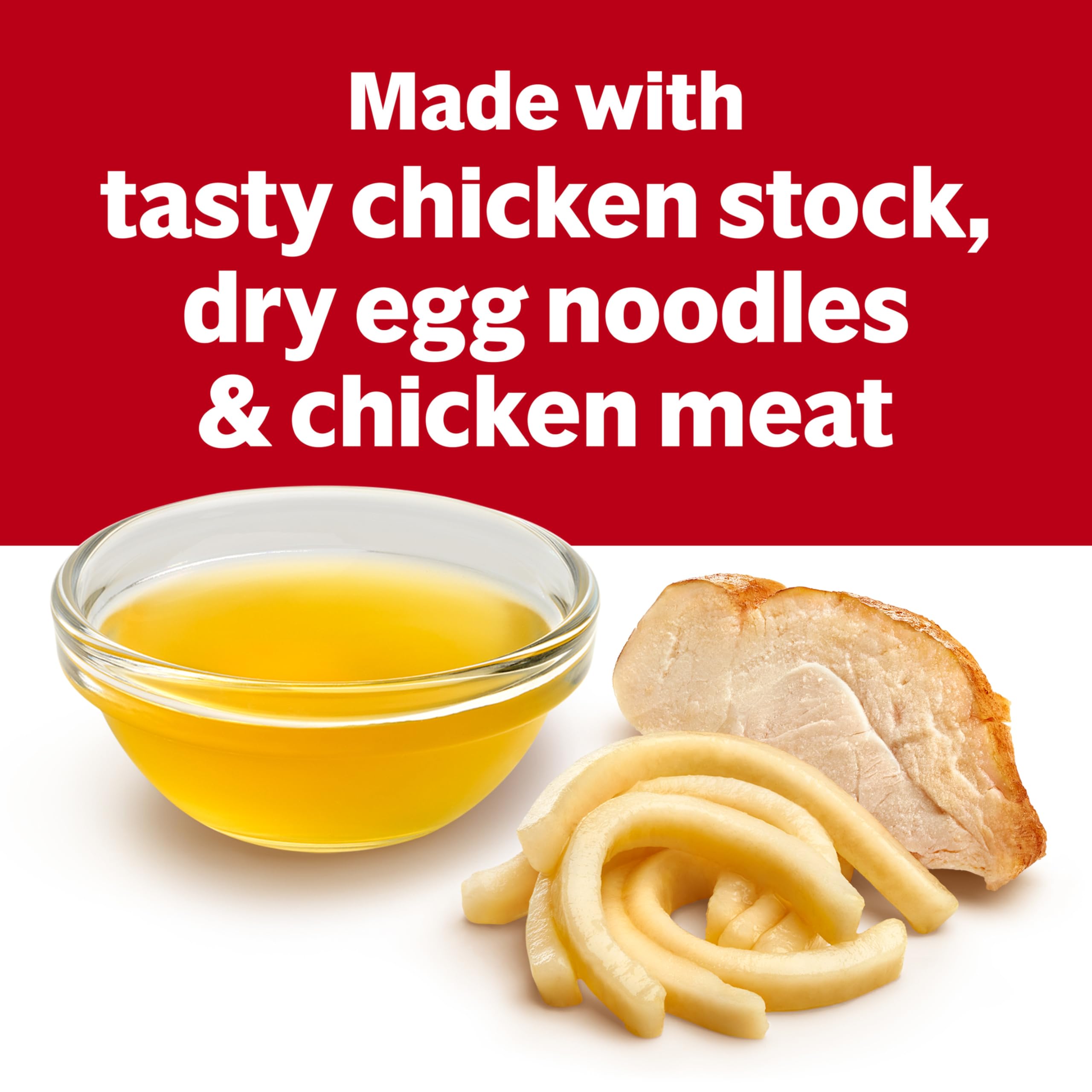 Campbell’s poured into bowl steaming to show warmth and quick prep benefit
