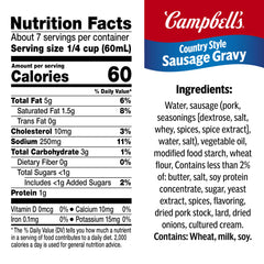 Campbell’s gravy poured over biscuits, ready-to-eat comfort breakfast benefit