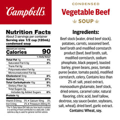 Campbell's nutrition and ingredients label detail for informed ingredient choices