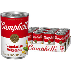 Campbell's front can view showing branding and convenient 12-pack benefit