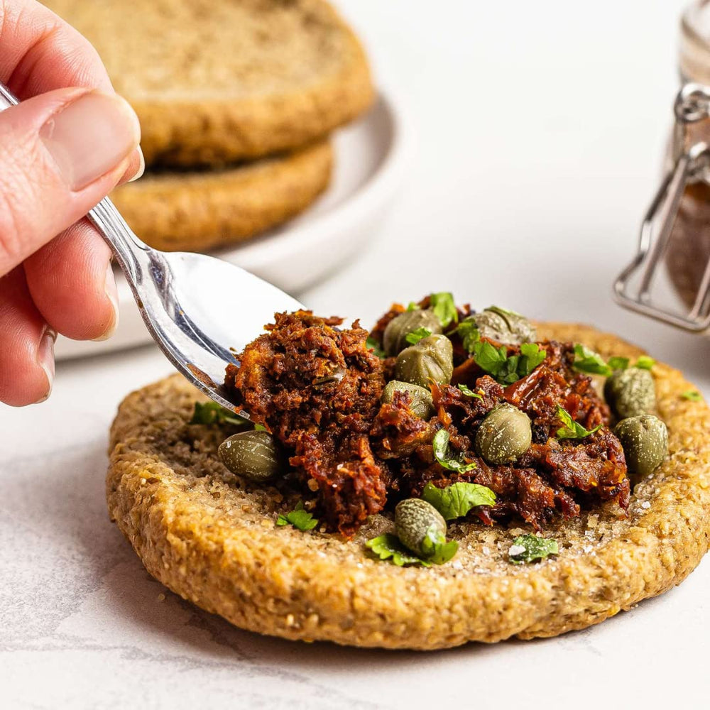 CAMPO D'ORO in a small bowl with spoon ready to serve for quick seasoning benefit
