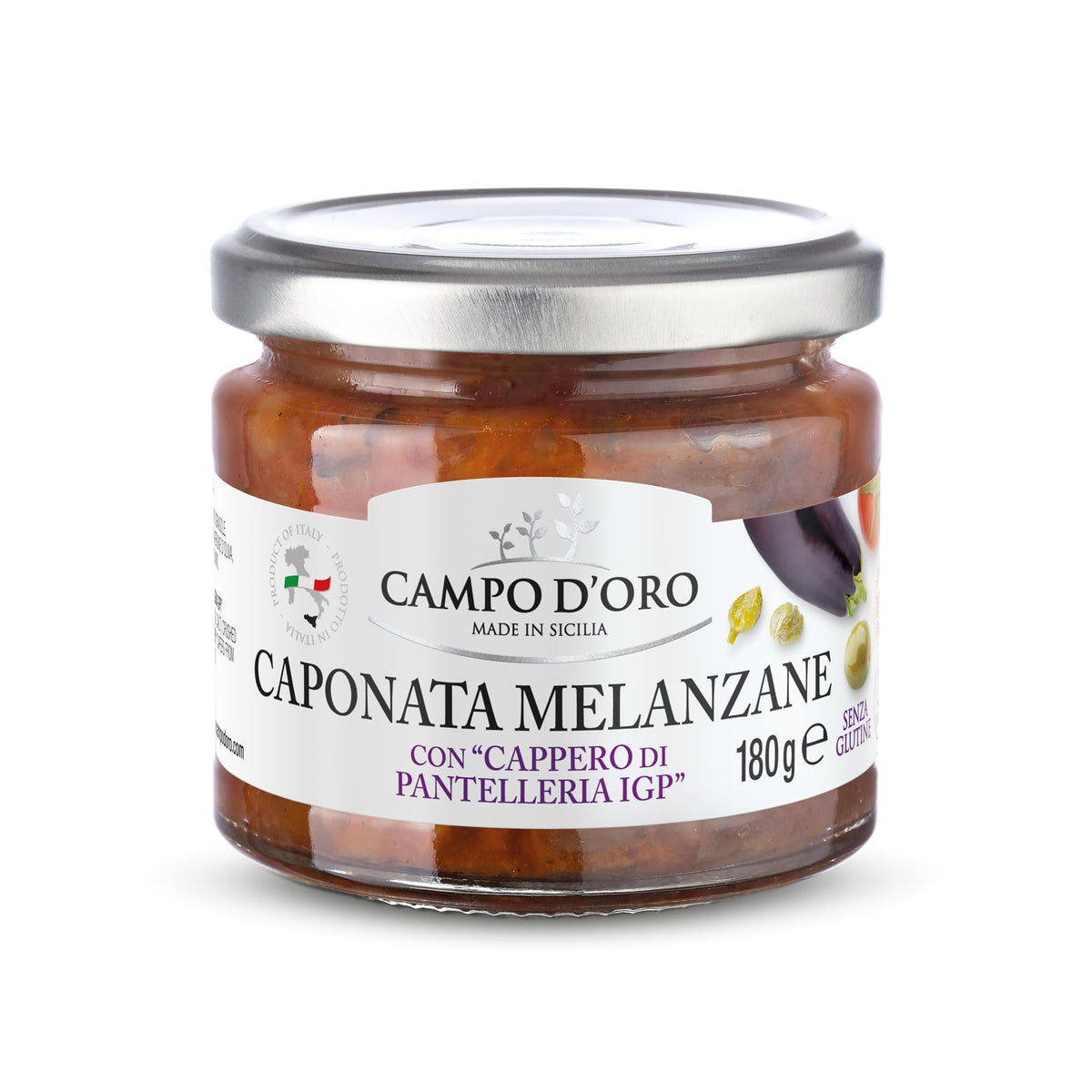 CAMPO D'ORO front label on jar showing product identity and authentic look