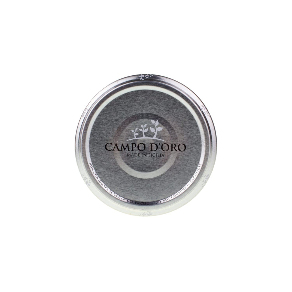 CAMPO D'ORO ingredients with Sicilian peppers and Pecorino emphasizing quality sourcing