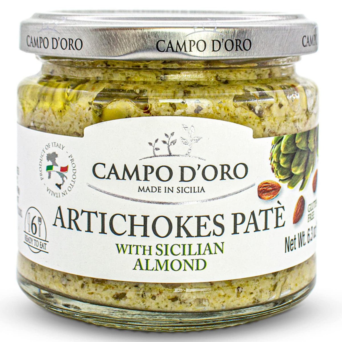 CAMPO D'ORO jar front label showing product name and Italian origin for confident purchase