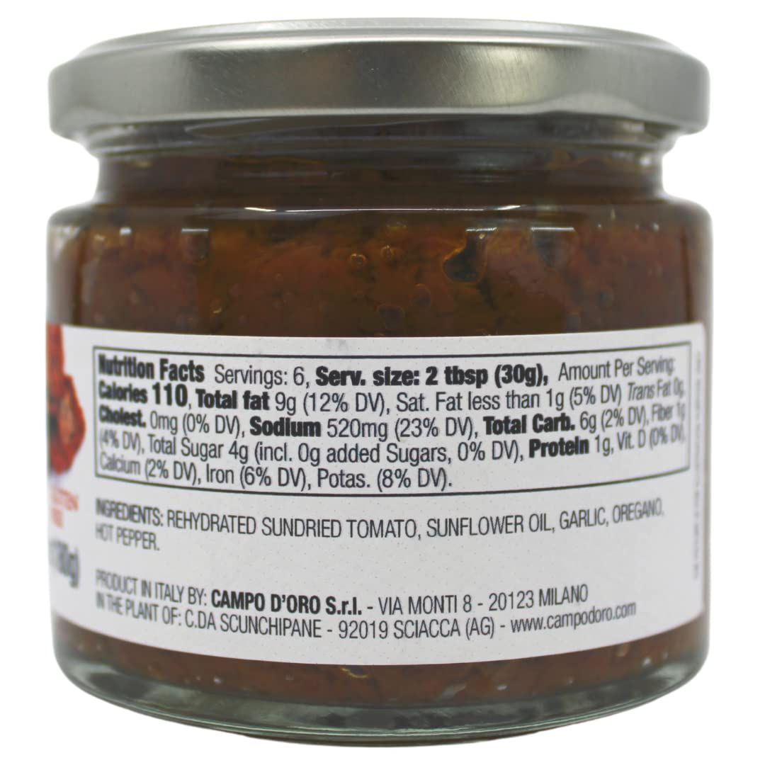 CAMPO D'ORO spread on toasted bread illustrating easy appetizer preparation benefit