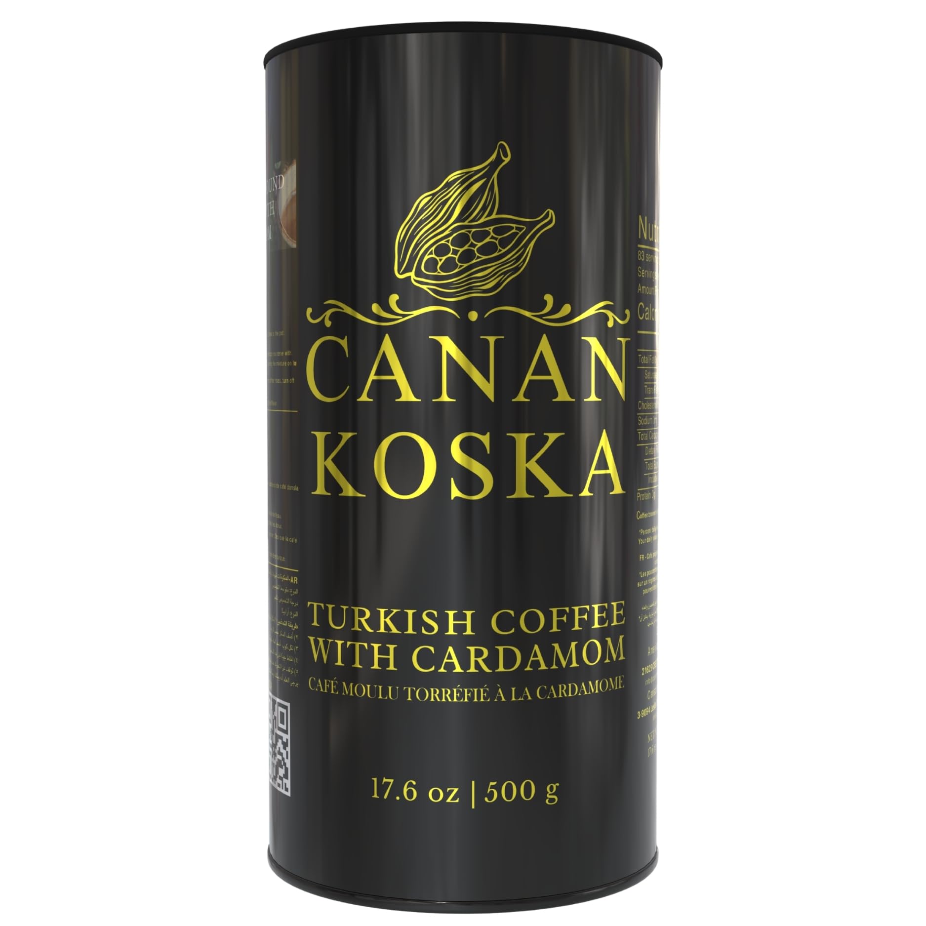 Canan Koska front packaging showing 17.6 oz bag and brand