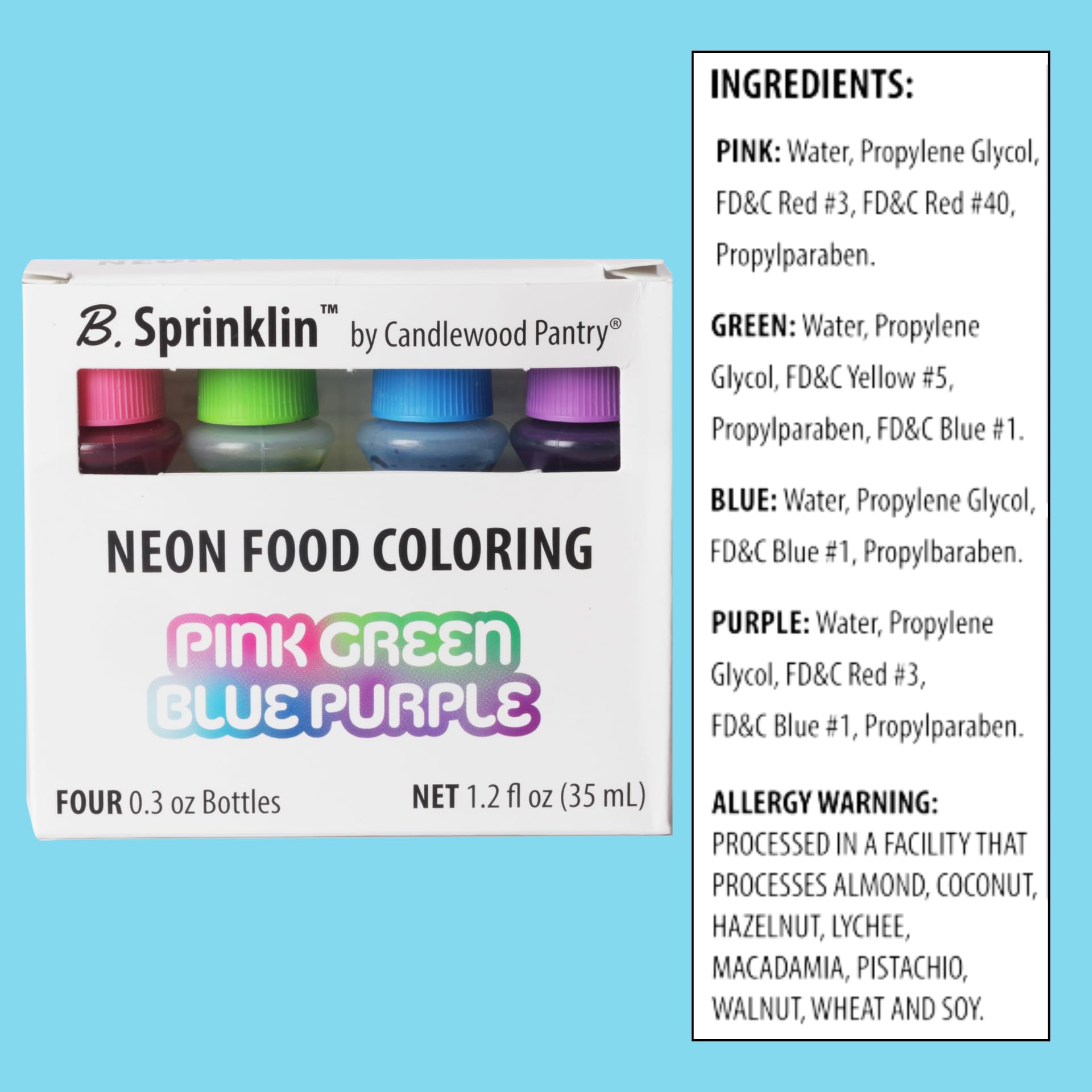 Candlewood Pantry B. Sprinklin mixing dye into slime creating bright, consistent craft colors