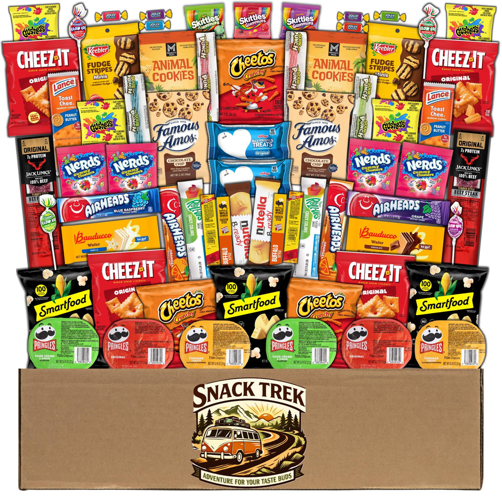 Candy Creations On Cloud 9 front packaging showing full 70-count snack box benefit variety