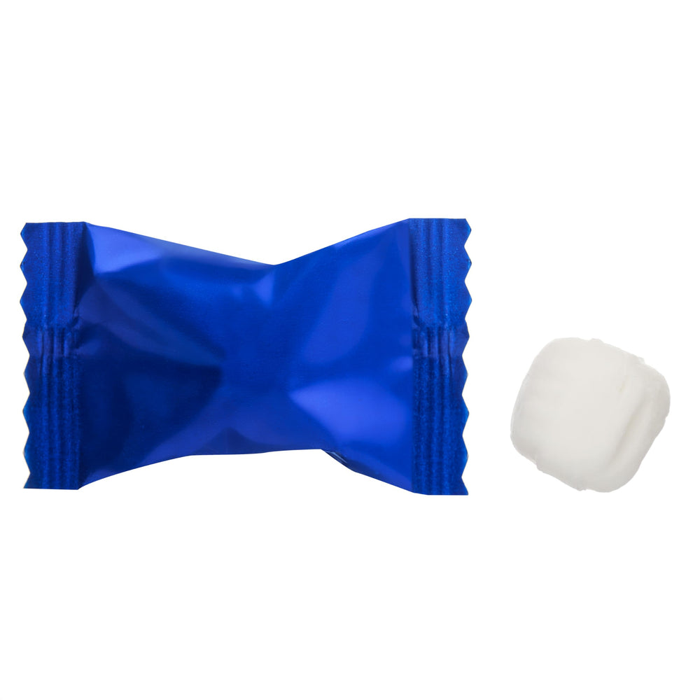 Candy Envy mints in a glass bowl at an event, attractive and hygienic serving