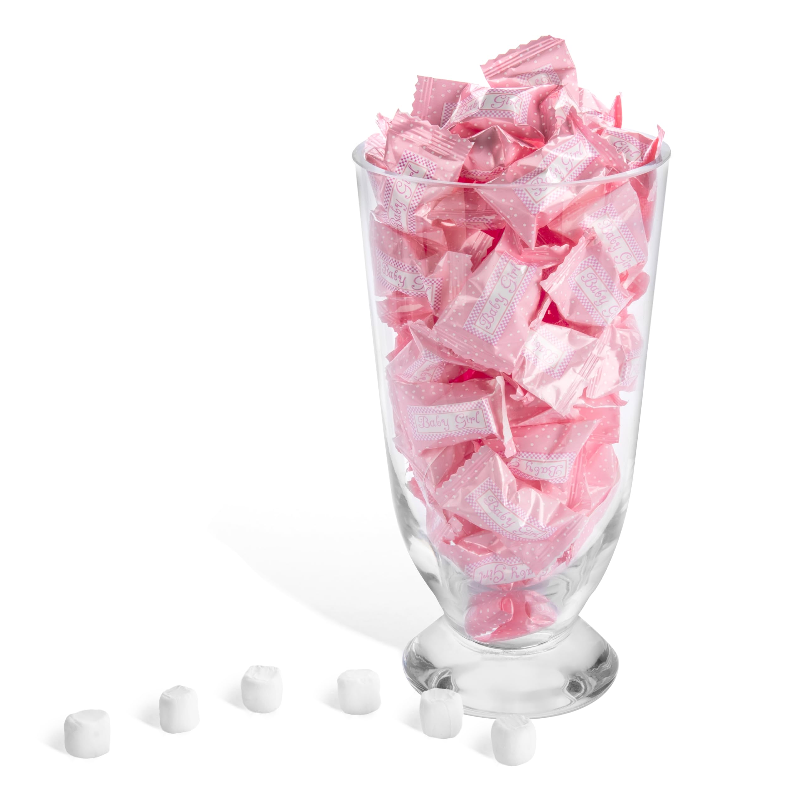 Candy Envy mints in a glass jar for elegant favor display