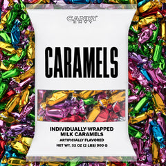 Candy Envy front packaging showing 2-pound bag and branding, convenient bulk supply