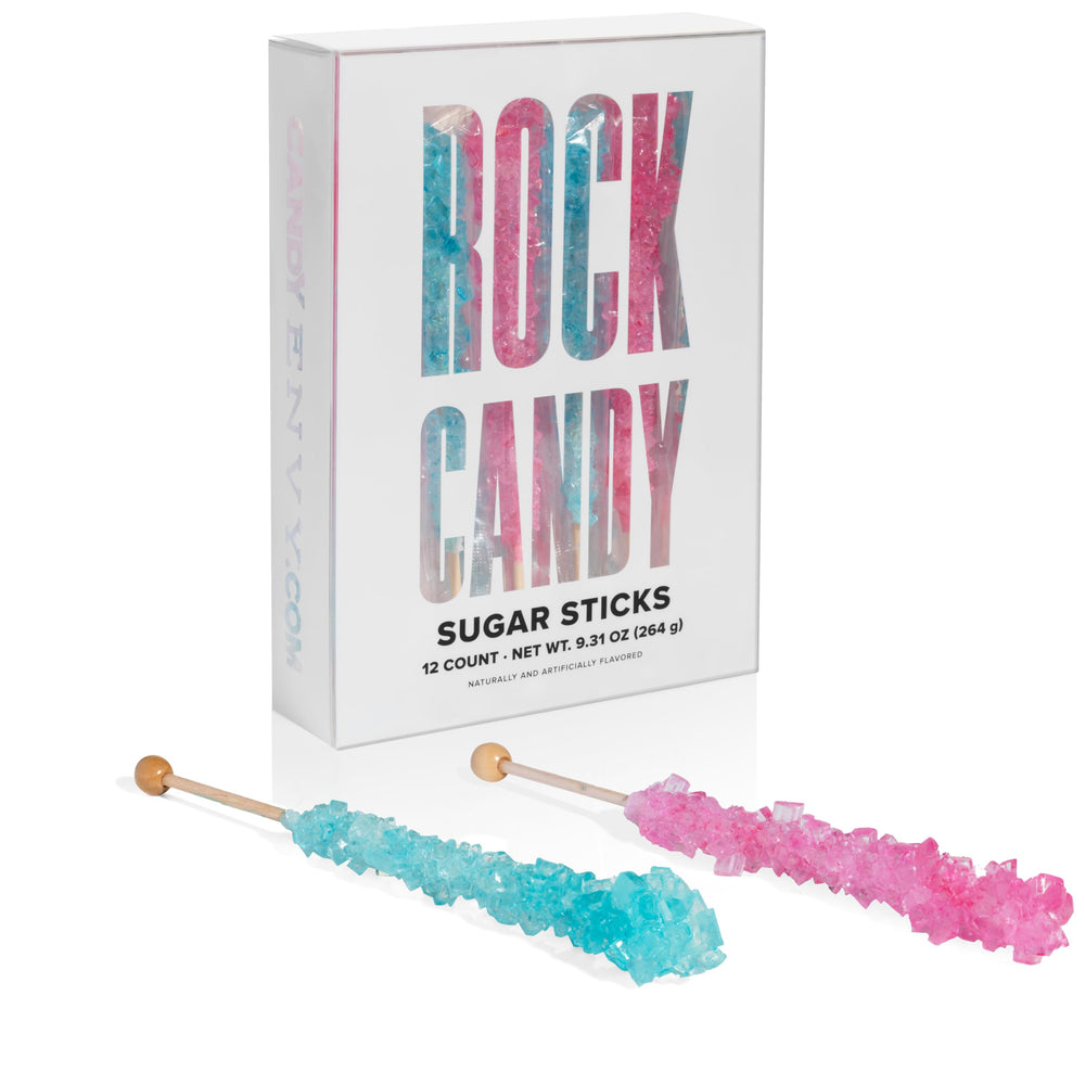 Candy Envy front packaging showing 12 wrapped pastel sticks and clear wrap benefit