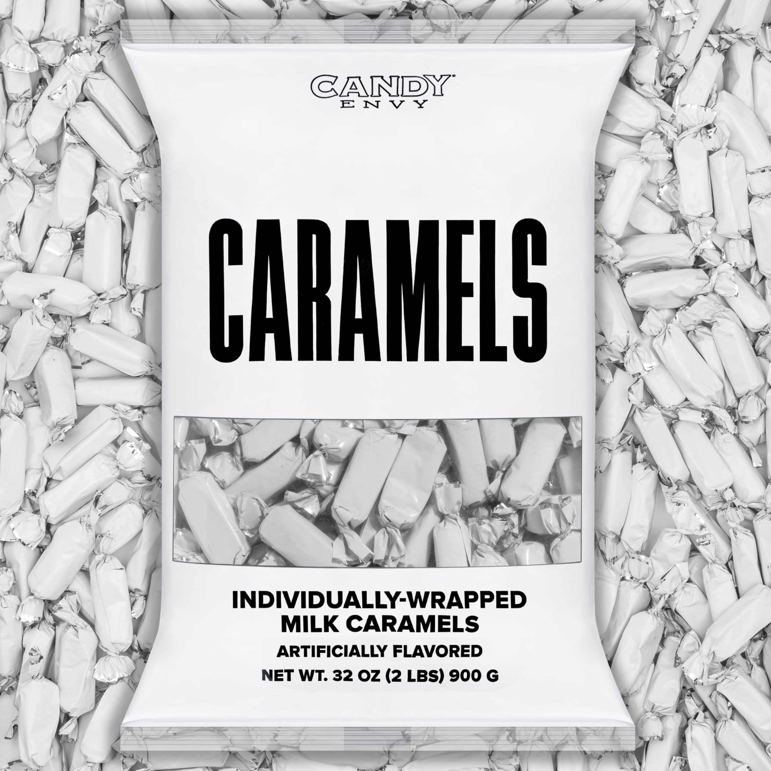 Candy Envy front packaging shows two‑pound bag and easy‑serve bulk benefit