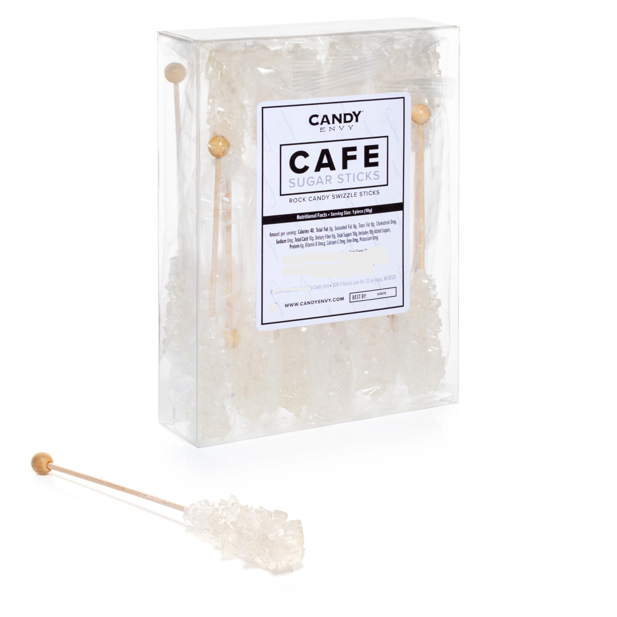 Candy Envy front packaging showing 18 sticks and clear product view for easy purchase choice
