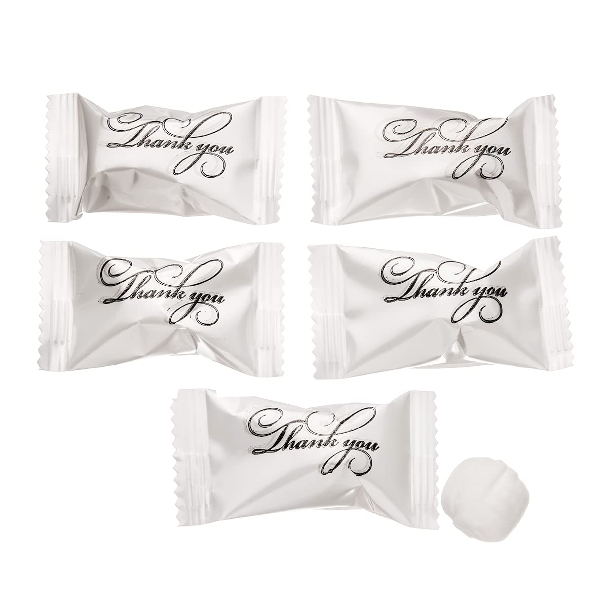 Candy Envy individually wrapped mints arranged to show hygienic single-serve benefit