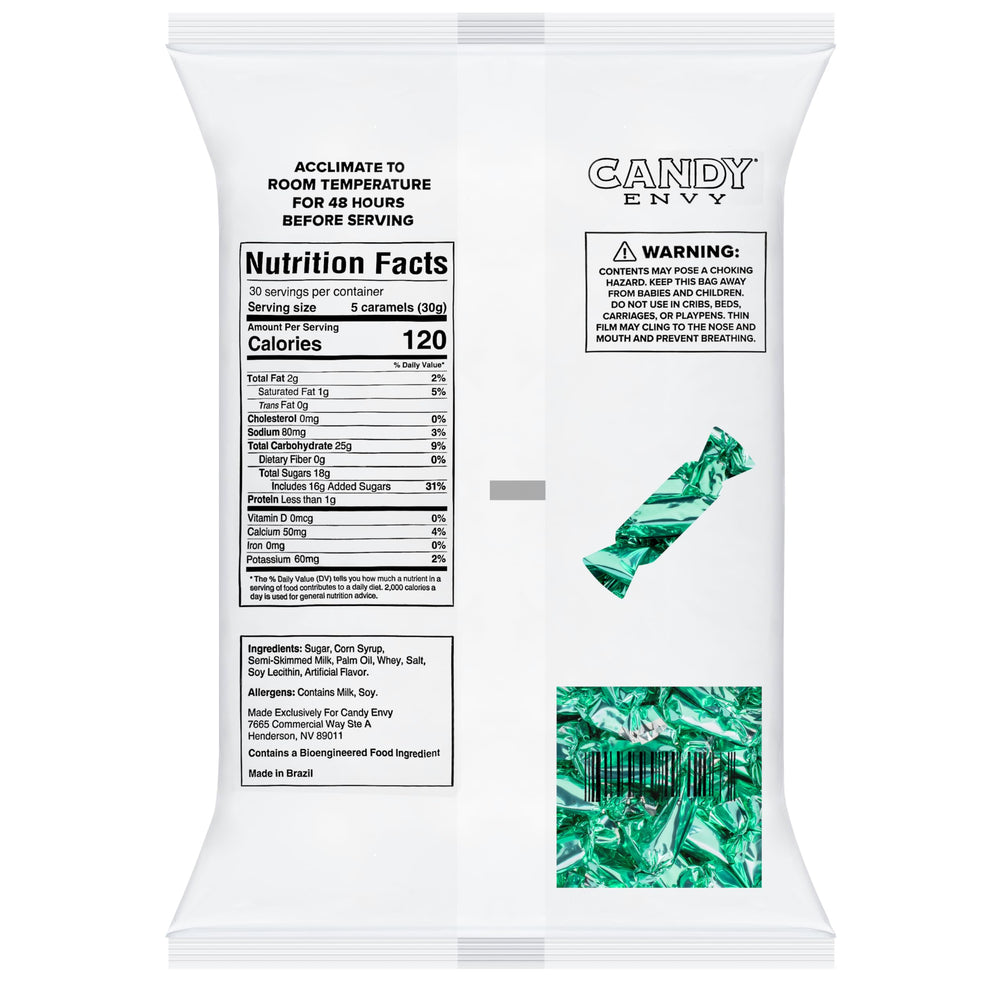 Candy Envy label and ingredients panel visible, clear product information