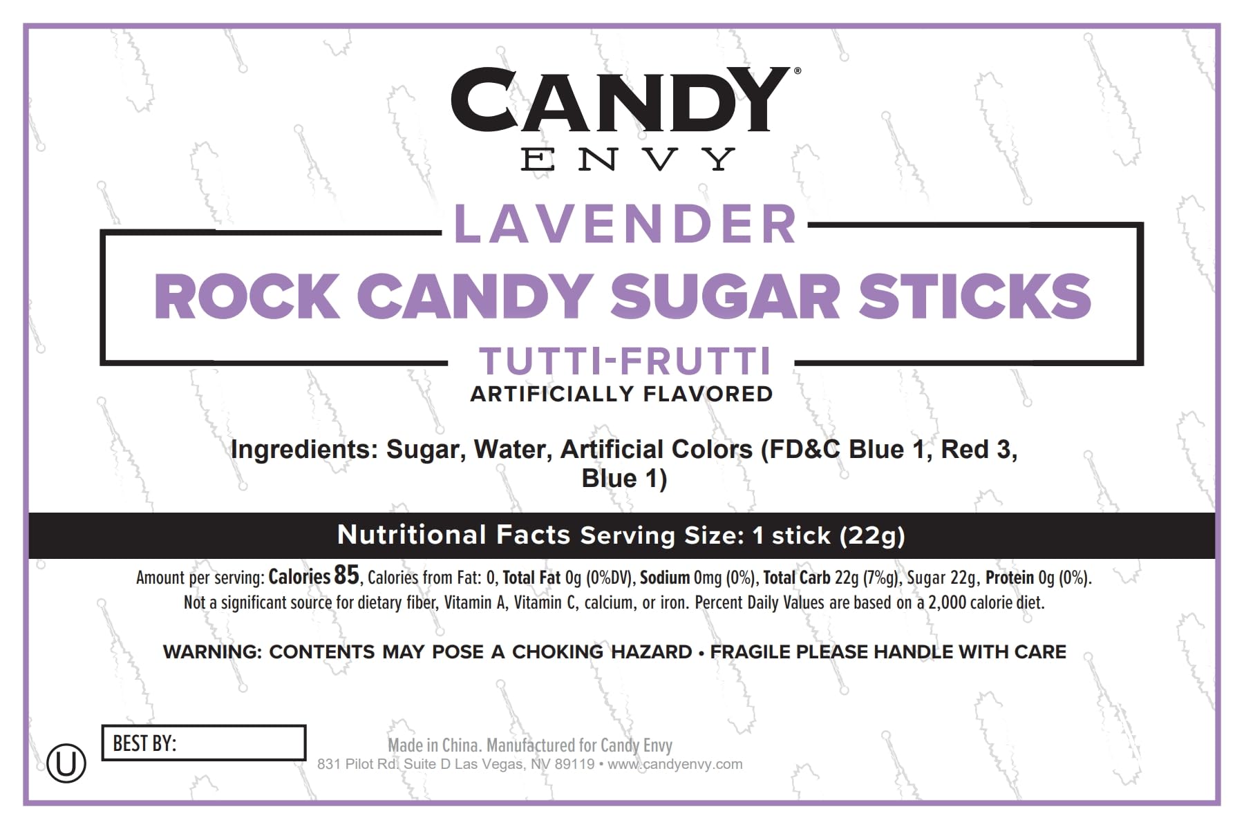 Candy Envy lifestyle table display with sticks as party favors and colorful dessert accents