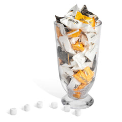 Candy Envy mints in a clear favor bag ready for party distribution