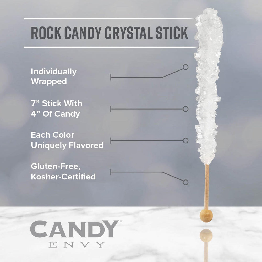 Candy Envy party table display with sticks in jars adding color and charm