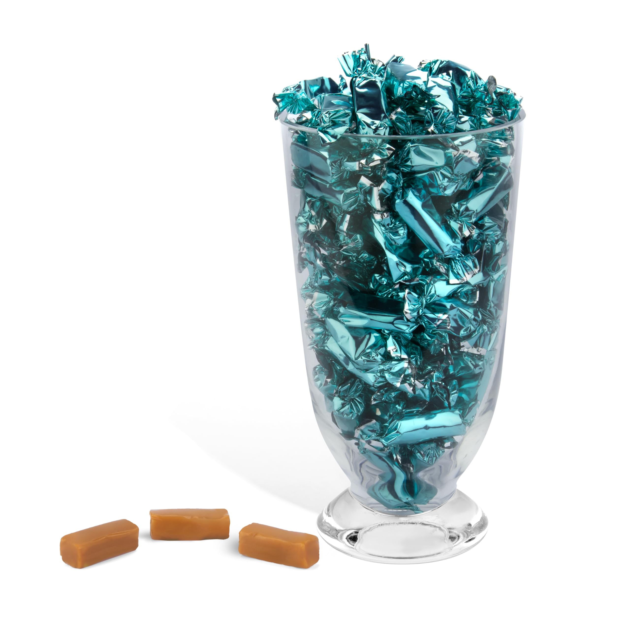 Candy Envy pile with ruler for scale to show approximate piece size