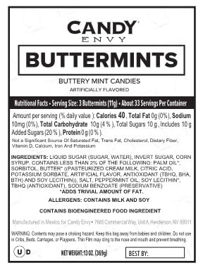 Candy Envy label and nutrition panel visible for informed purchasing