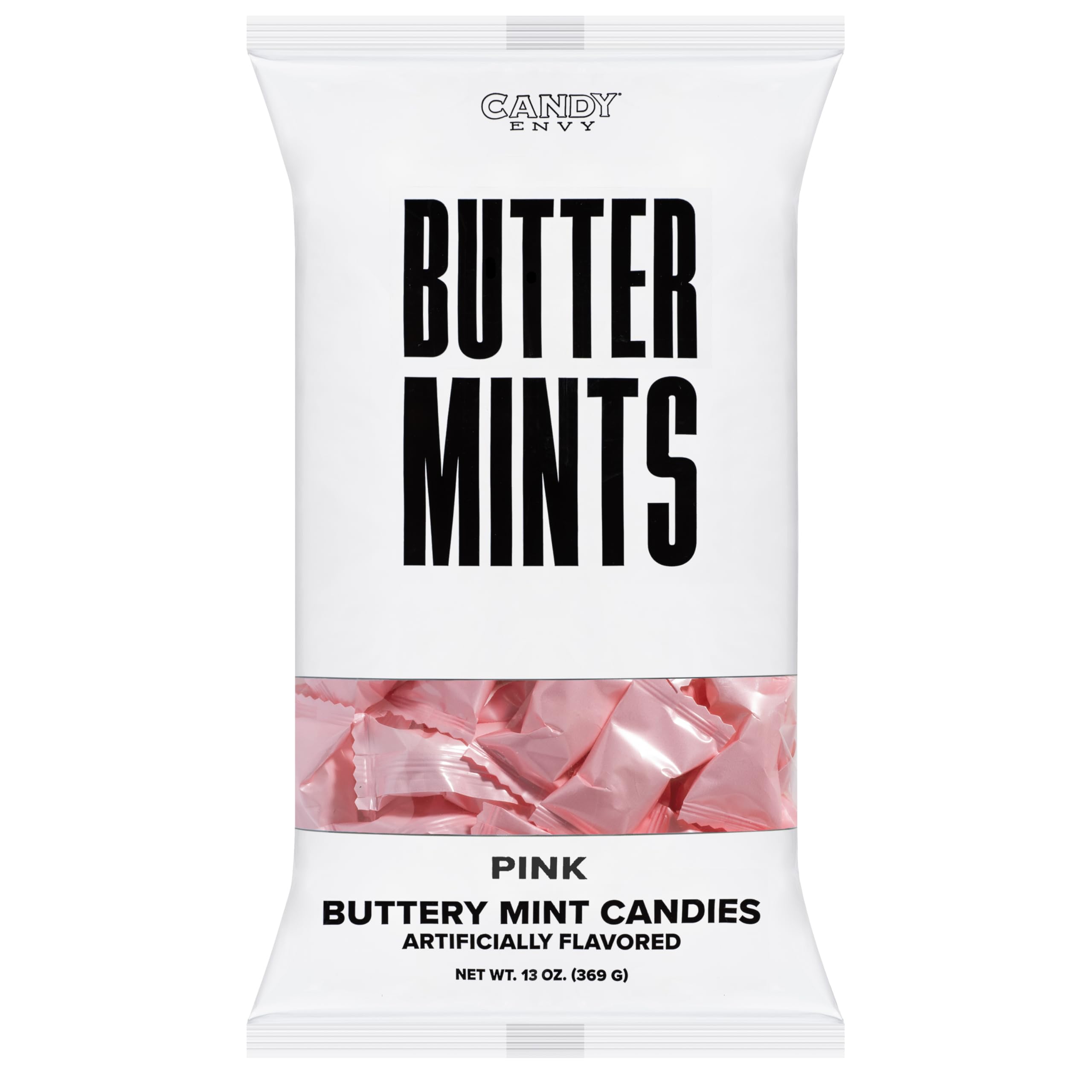 Candy Envy mint held in hand for scale and easy single-serve benefit