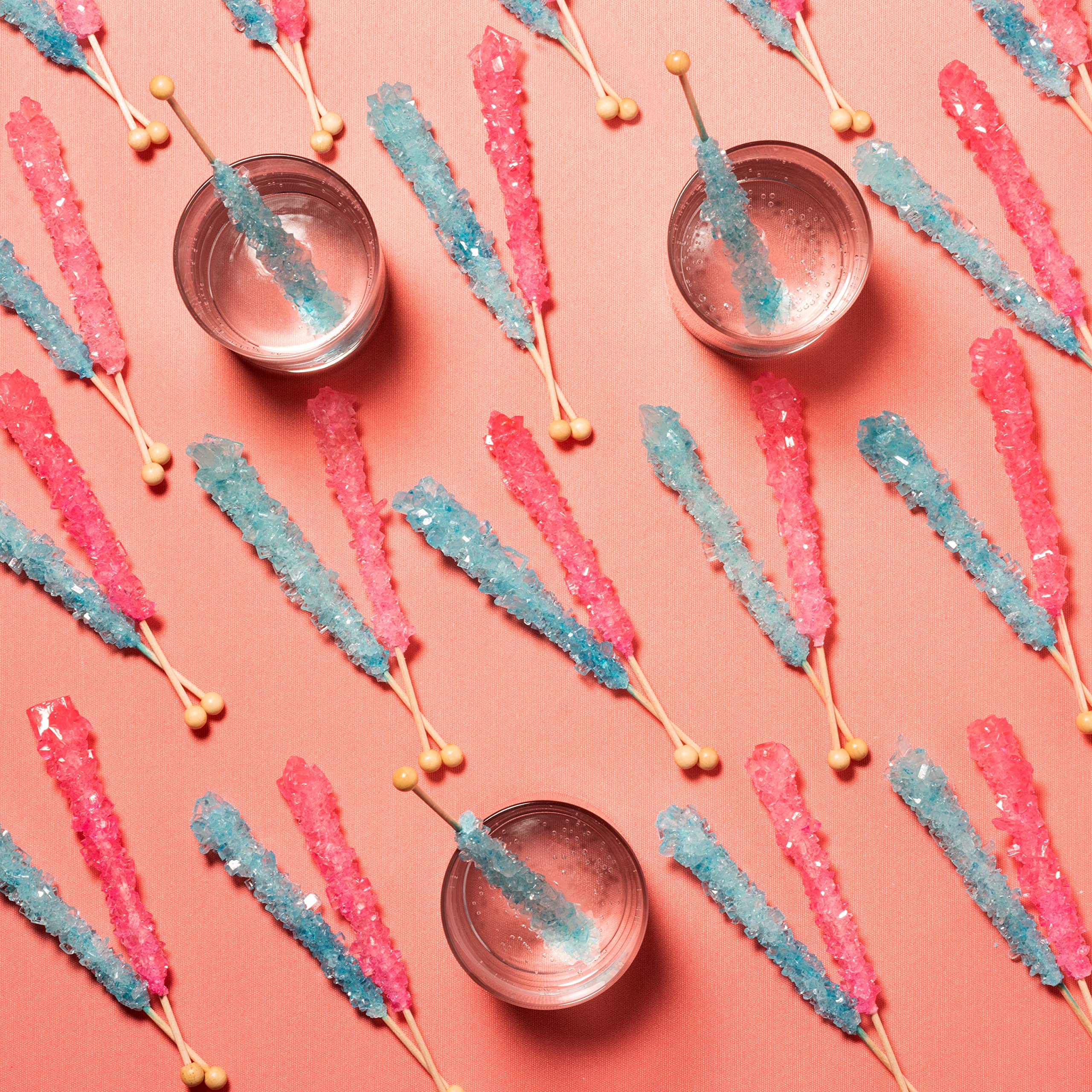 Candy Envy two flavors side by side showing light blue and pink contrast for events