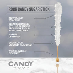 Candy Envy unwrapped stick detail showing sugarlized handle and ready-to-use benefit