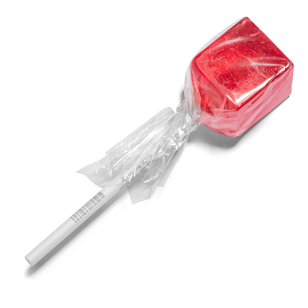 Candy Envy close-up of red cube texture highlighting crisp cinnamon appearance