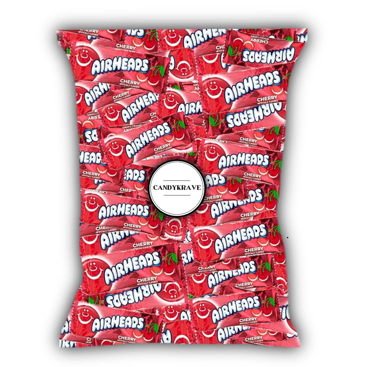 CandyKrave Airheads front packaging showing bag and count for quick identification
