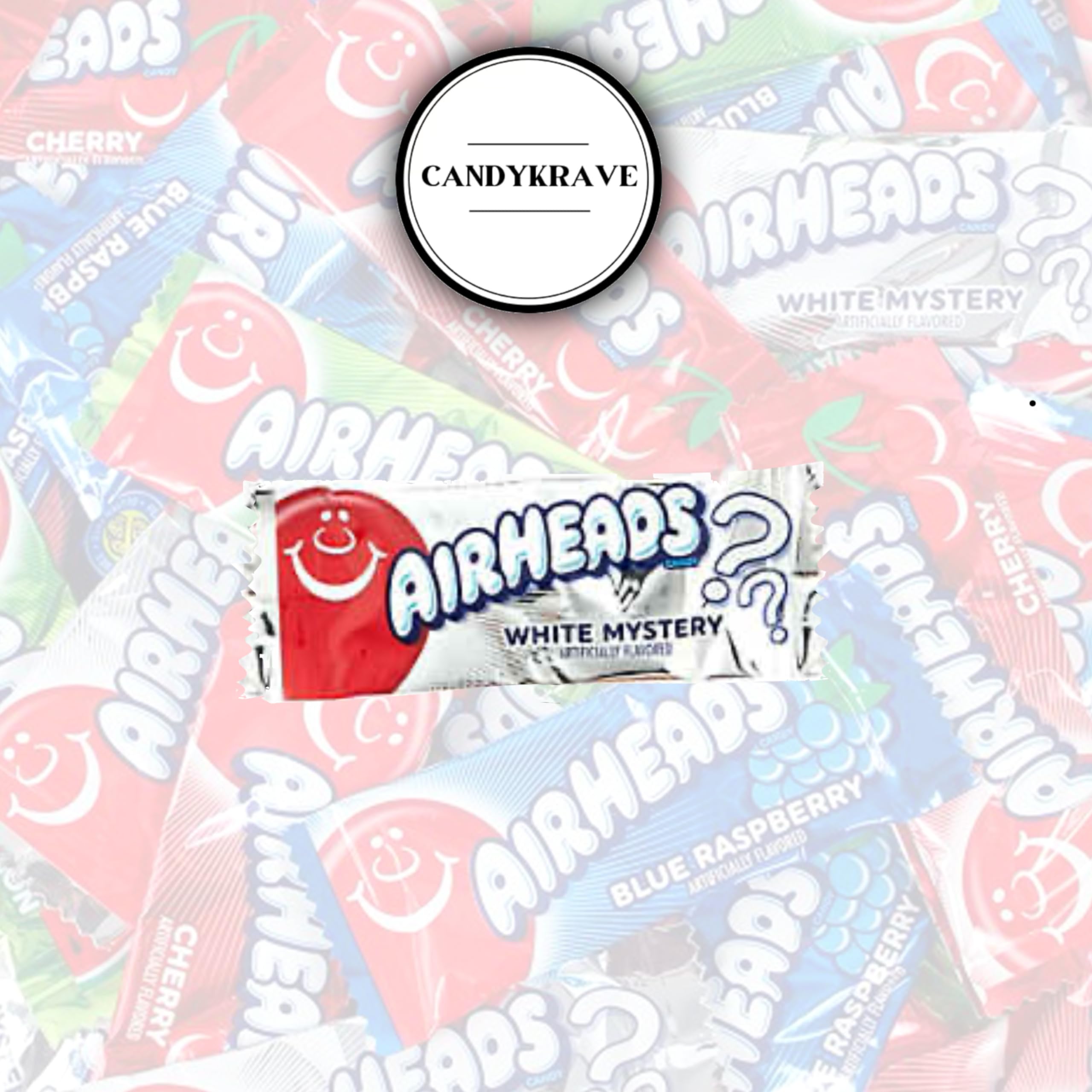 CandyKrave Airheads bag on shelf showing recommended cool storage