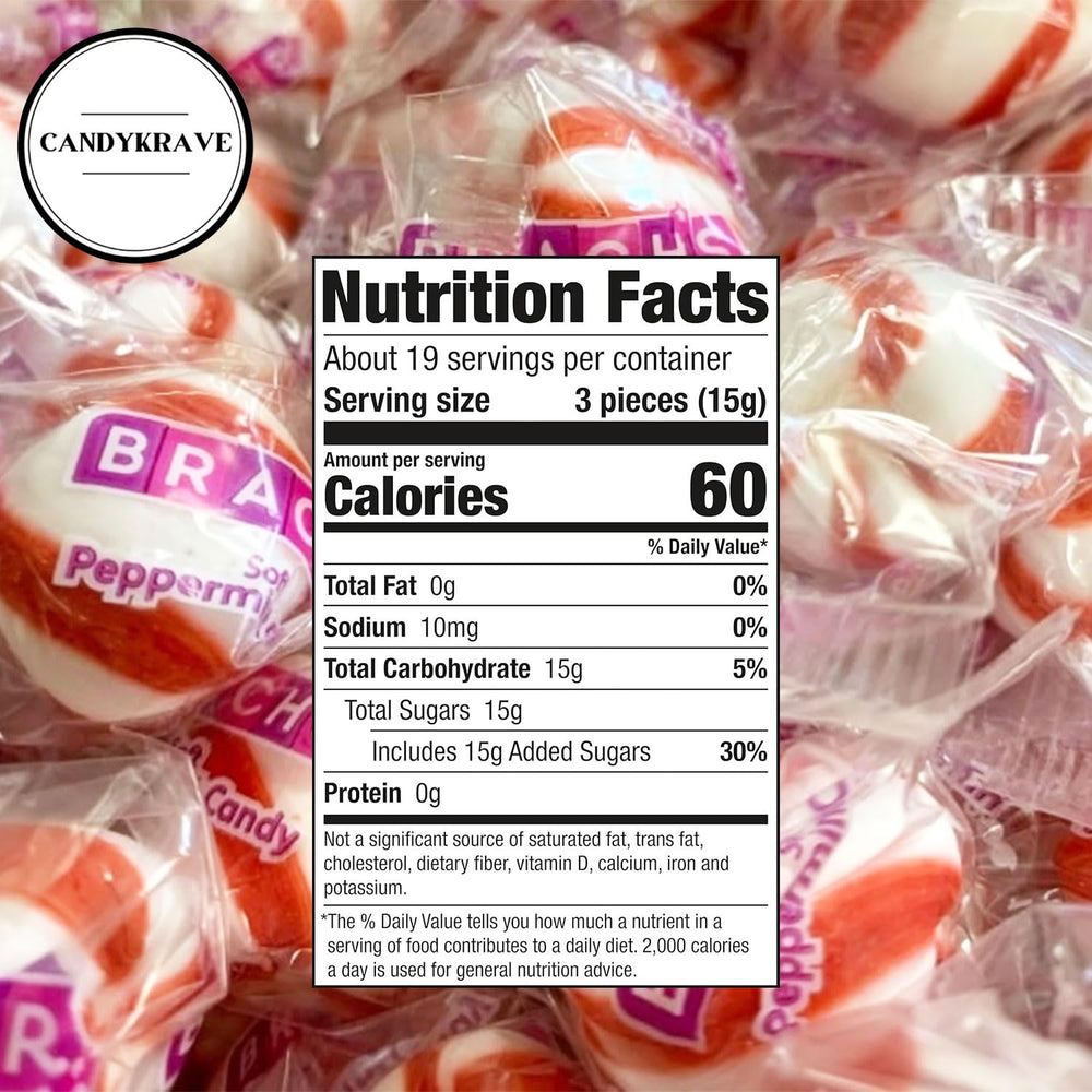 CandyKrave Bracs close-up of soft peppermint texture highlighting chew appeal