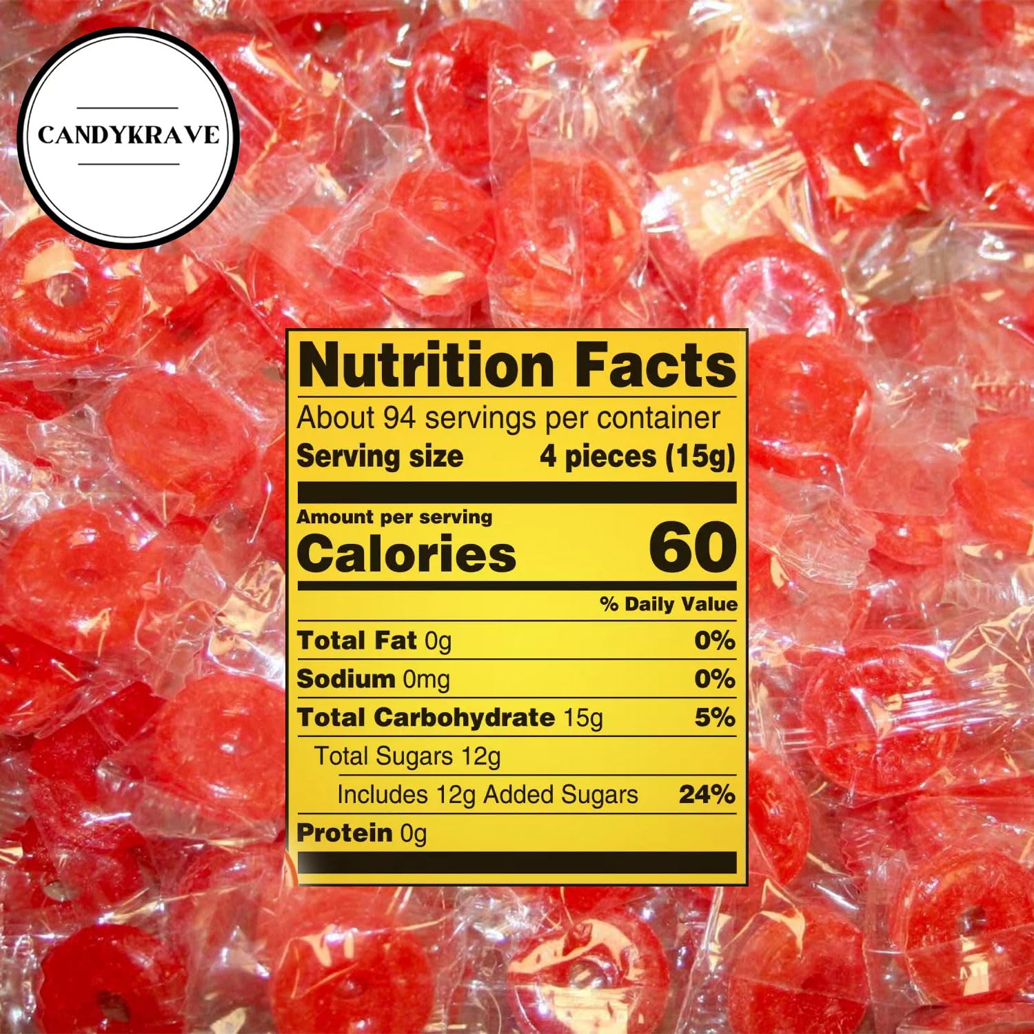 CandyKrave LifeSavers orange loose candies on a plate for easy sharing