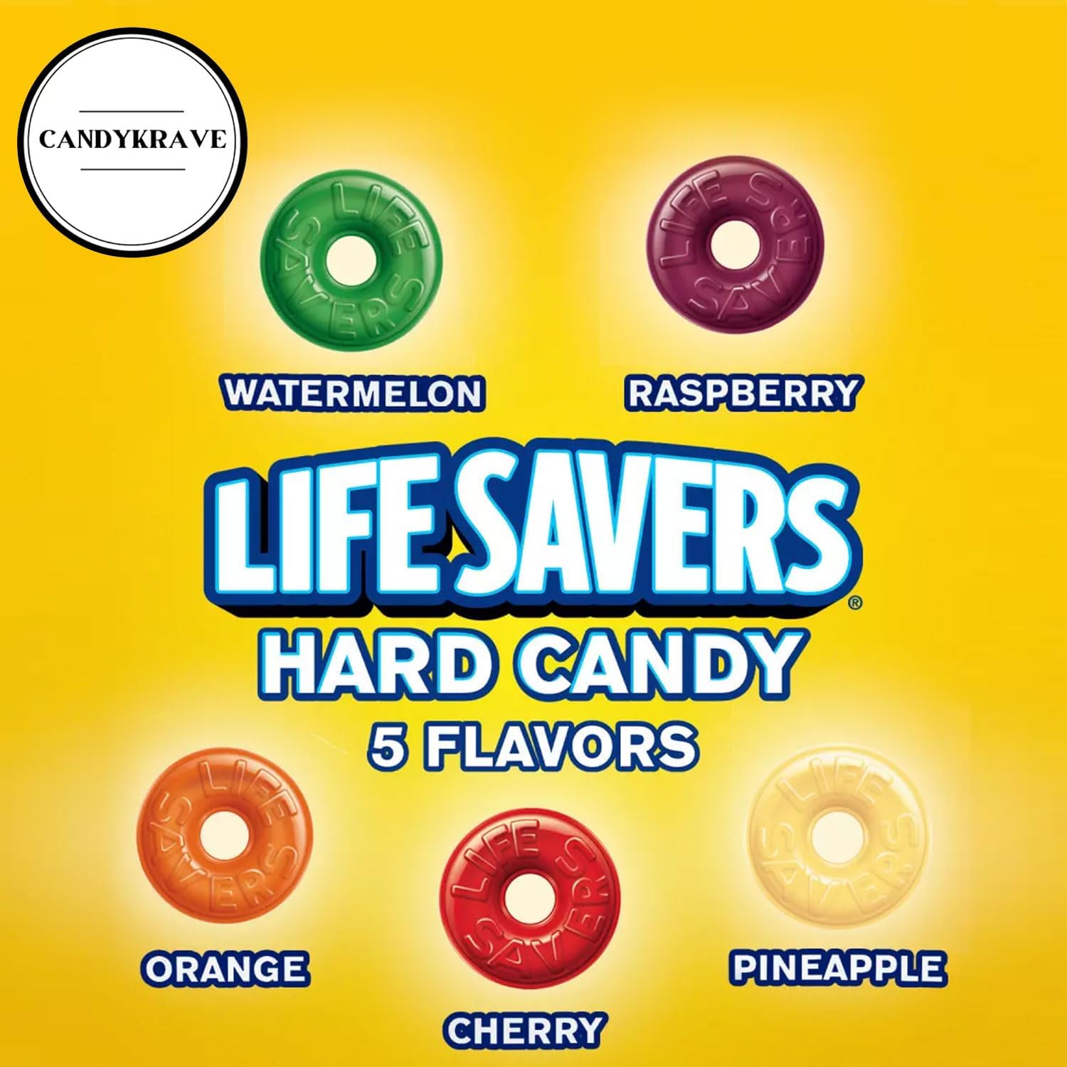 CandyKrave raspberry ring held in hand showing size and portion convenience