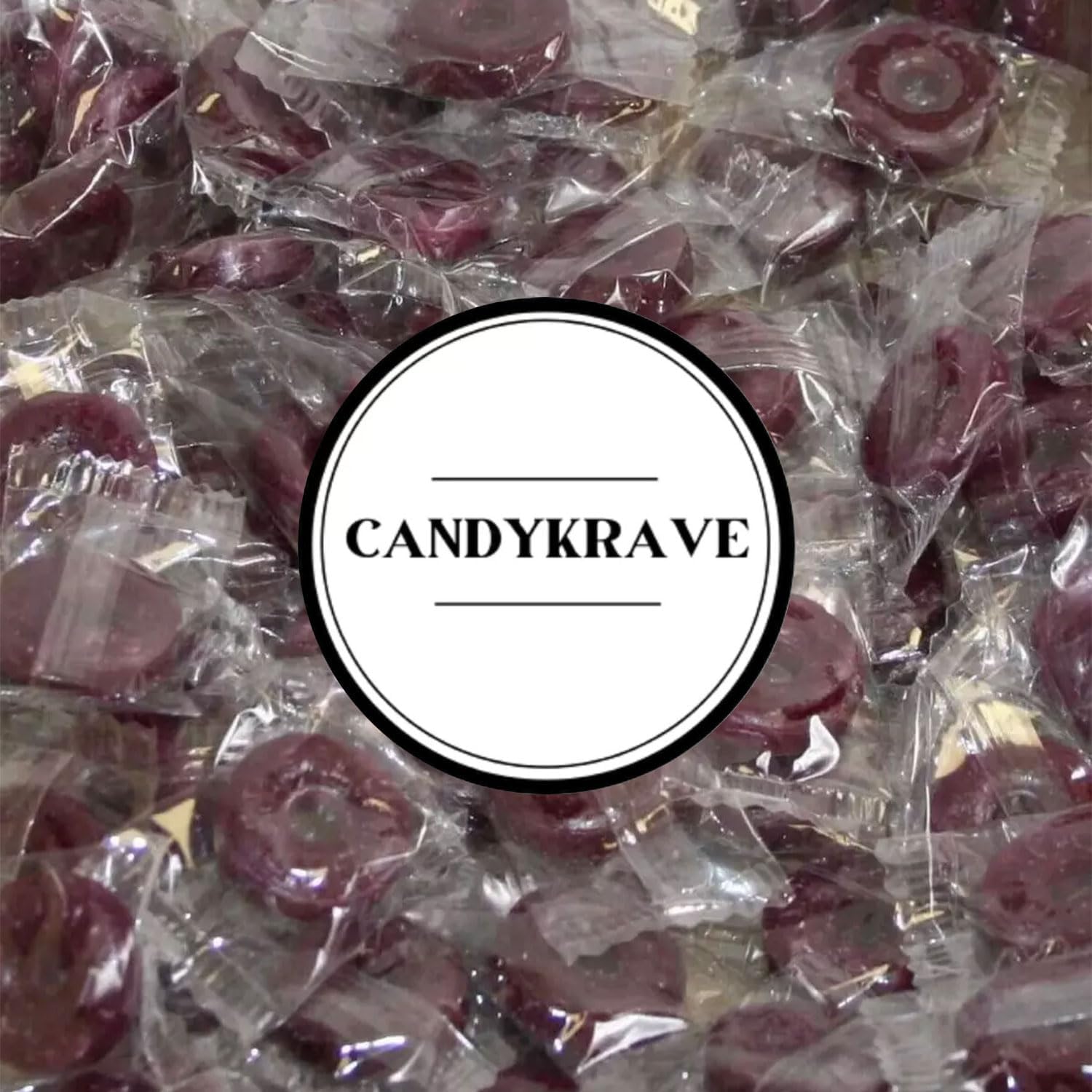 CandyKrave close-up of raspberry ring texture showing glossy surface and crunchy bite