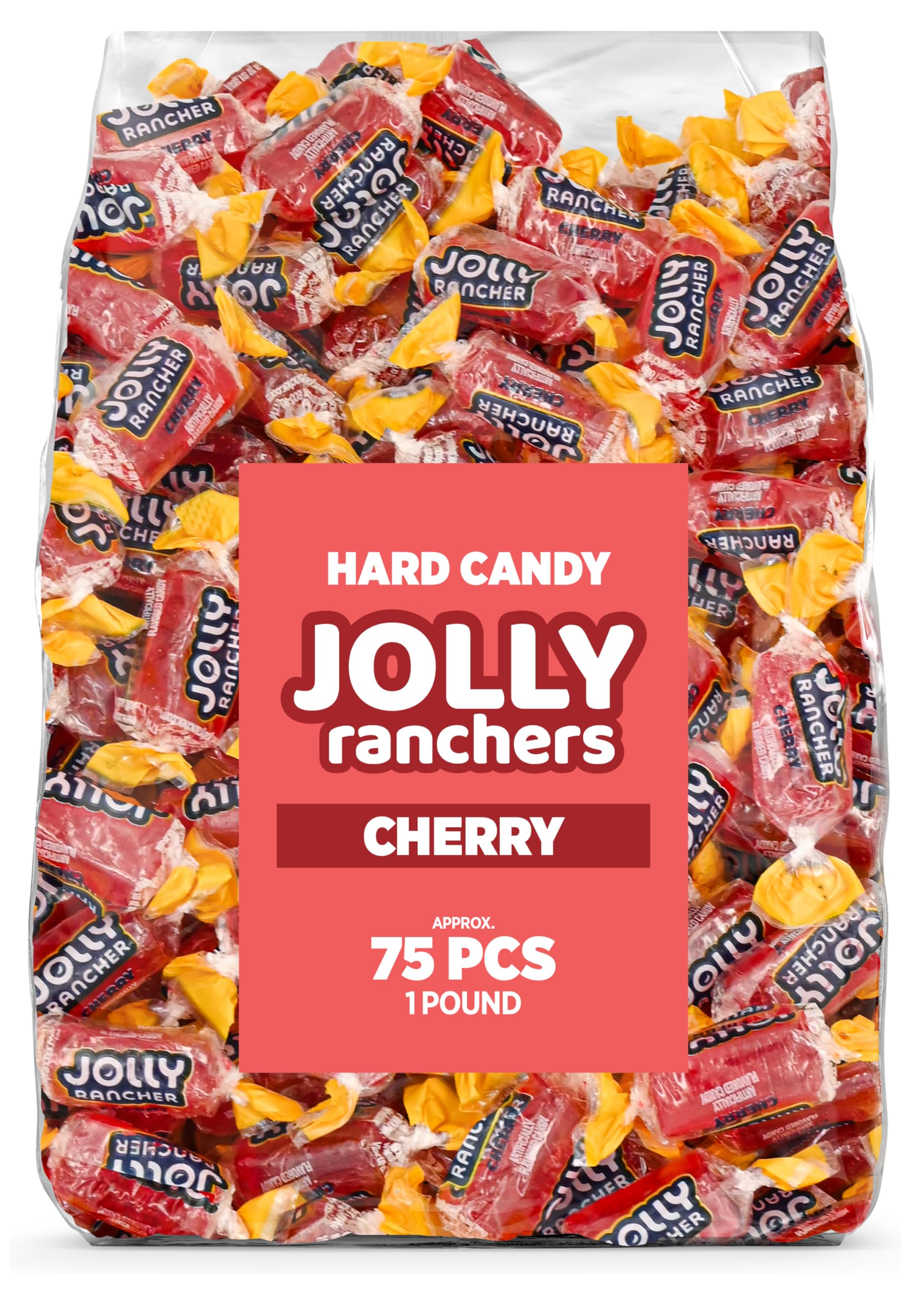 Candylish front packaging showing 1 lb bag and bright red candies, convenient bulk value