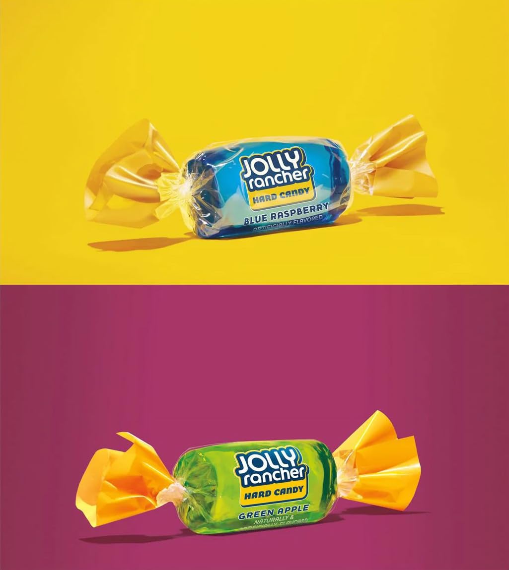 Candylish Jolly Ranchers close-up of individual wrappers for freshness and hygiene