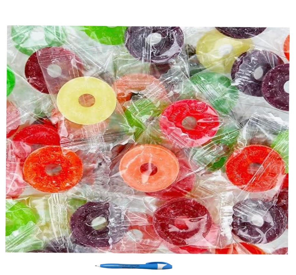 CandyRific LifeSavers close-up of candy texture highlighting clarity and bite
