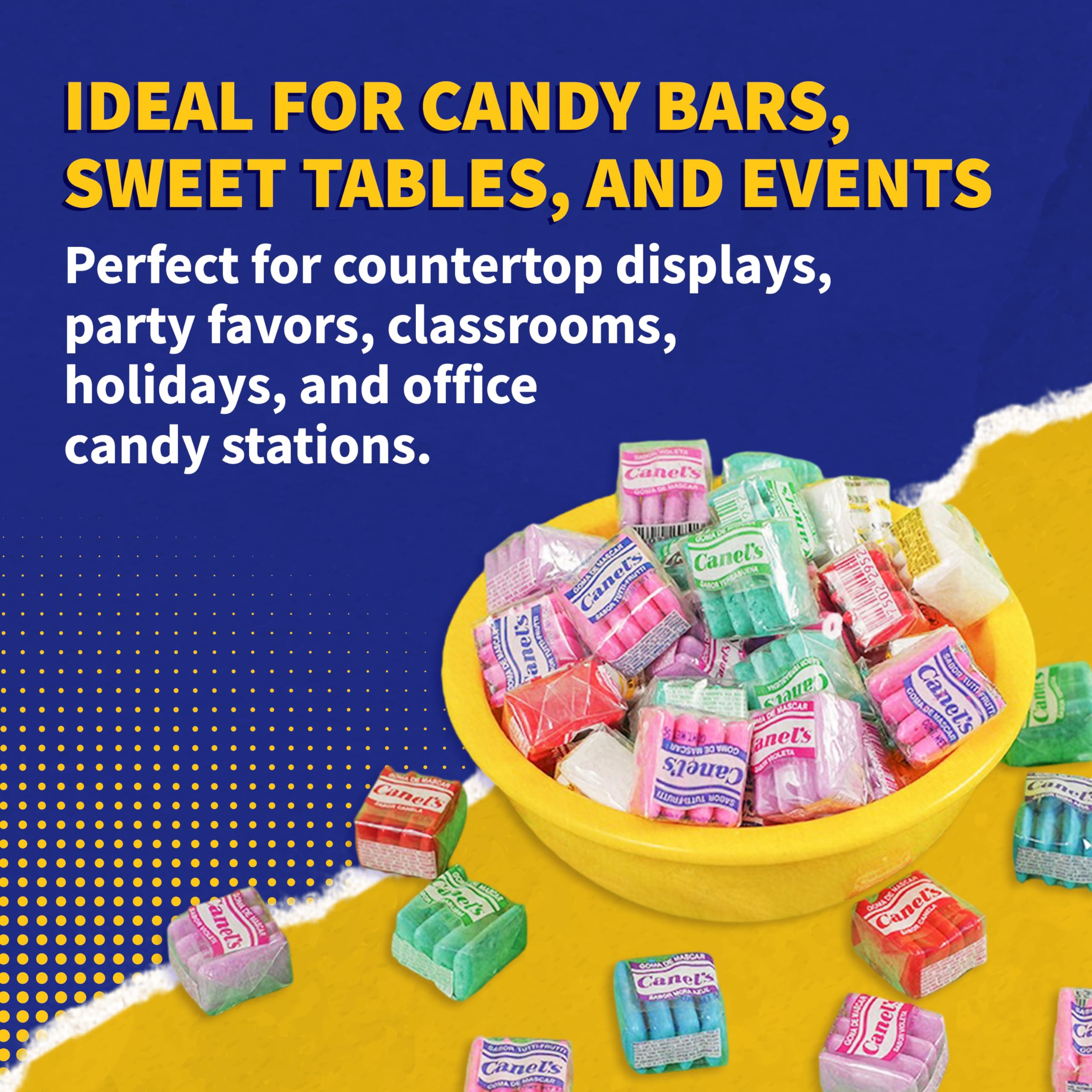Canel's assorted flavor close-up highlighting variety for broad tastes