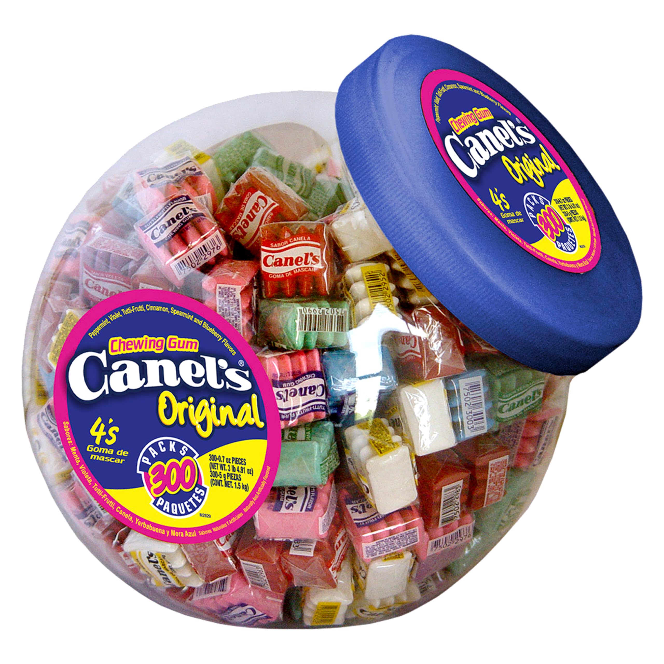 Canel's jar front packaging showing 300-count and easy grab accessibility