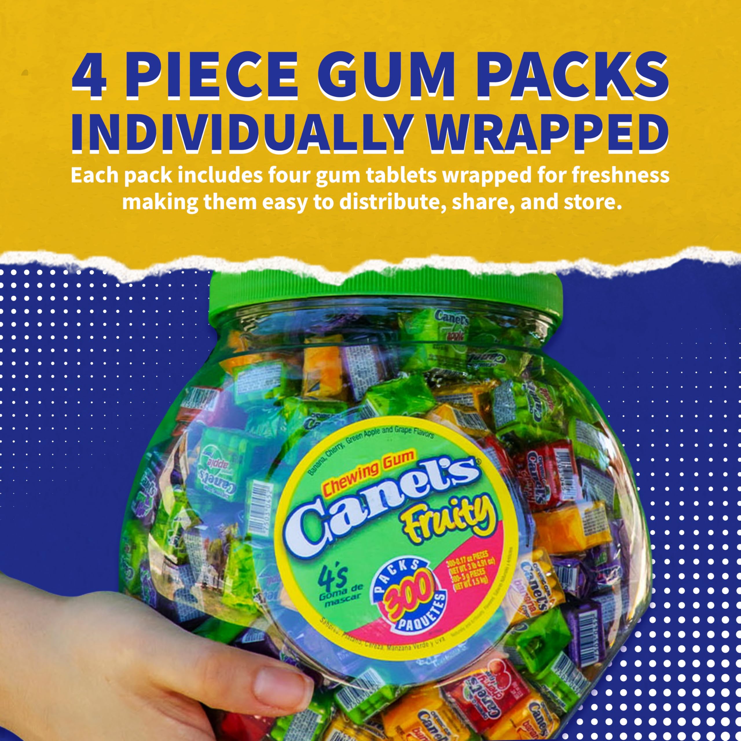 Canel’s colorful flavor wrappers detail for quick flavor choice