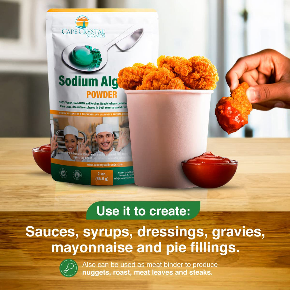 Cape Crystal-thickened sauce in bowl demonstrating smooth texture and stability