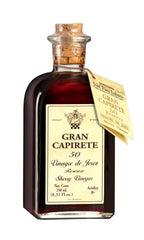 CAPIRETE front bottle showing label and premium glass for elegant finishing