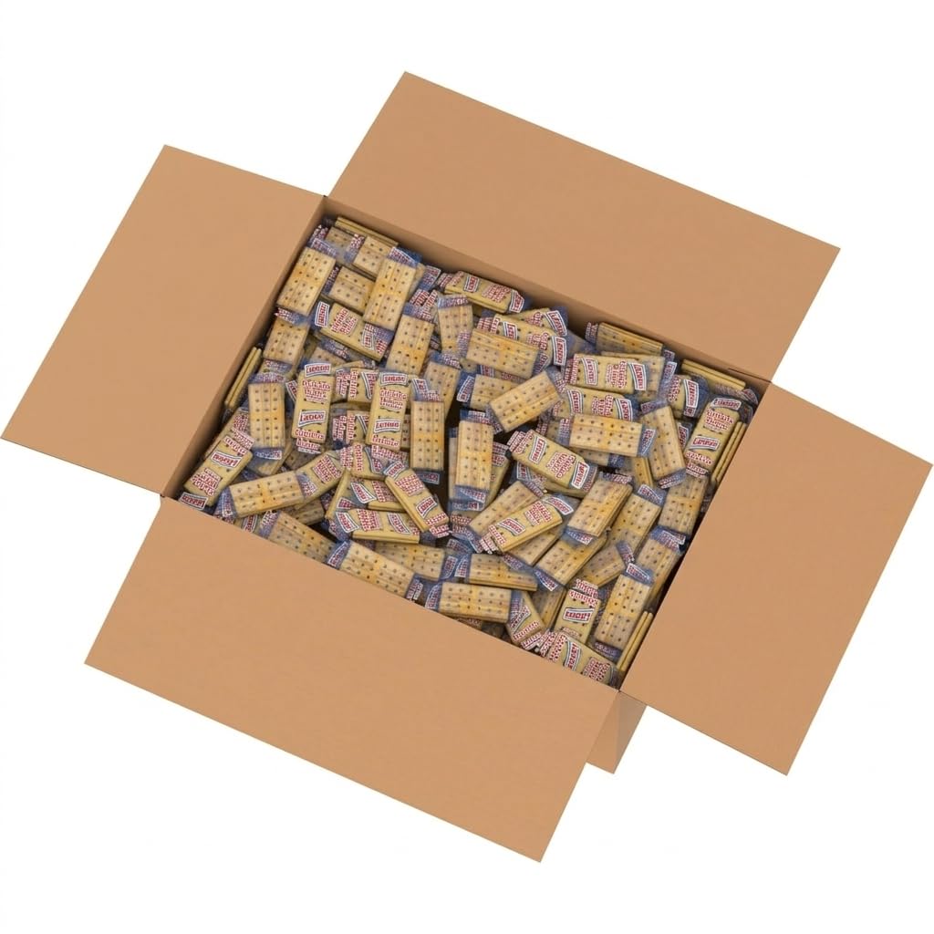 Generic Captain Wafers stacked bulk box ready for storage and service