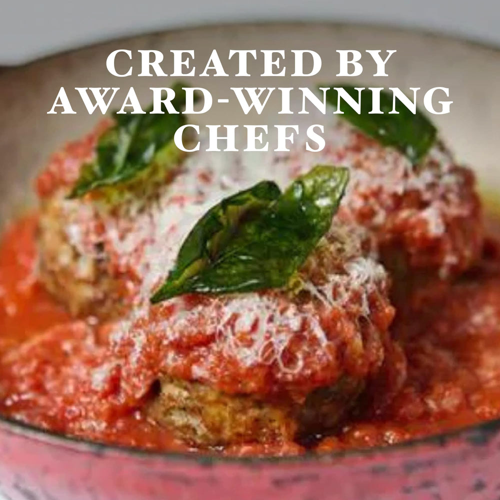Carbone sauce closeup highlighting smooth tomato texture and small‑batch quality