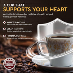 Cardiology Coffee whole beans close-up highlighting clean surface and fresh aroma benefit