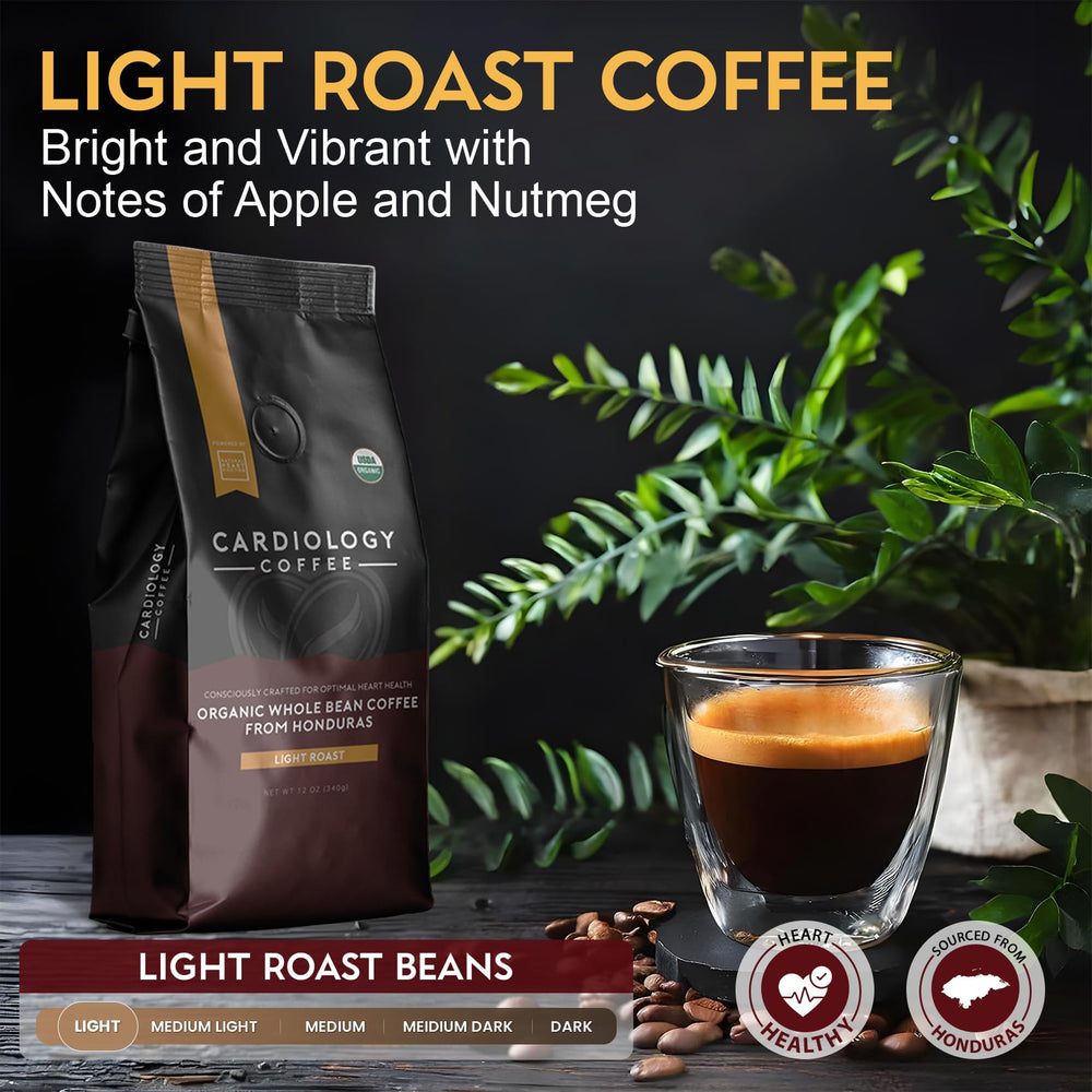 Cardiology Coffee beans in hand for scale emphasizing whole-bean freshness benefit